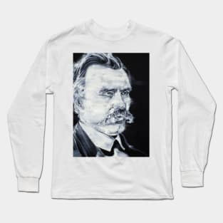 FRIEDRICH NIETZSCHE acrylic portrait Long Sleeve T-Shirt